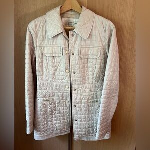 Laundry by Design lightweight quilted winter coat, pearl white, size S